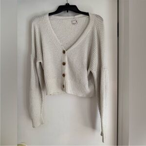 SO White Cropped Cardigan, Women’s